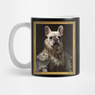 White French Bulldog - Medieval French Princess - Framed Mug